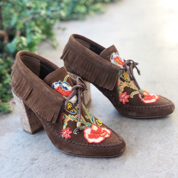 tory burch huntington fringe bootie